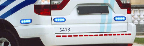 Dodatna opozorilna LED luč Microled